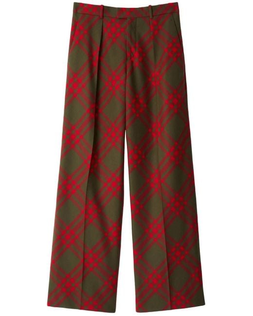 Burberry Klassische Hose Mit Karomuster in Red für Herren