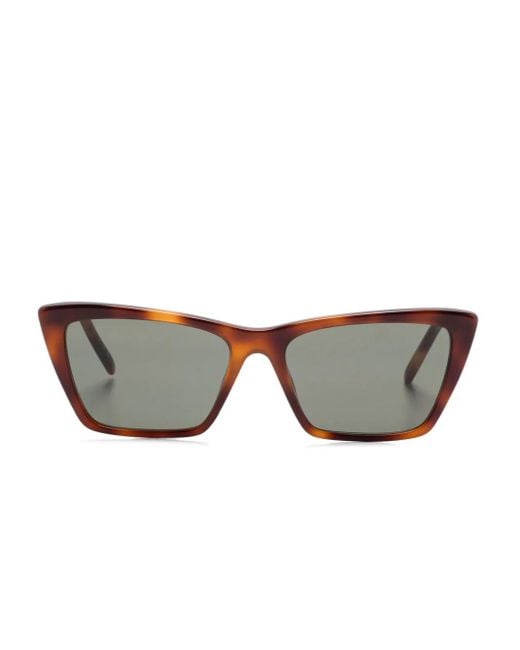 Saint Laurent Gray Mica Thin Sunglasses