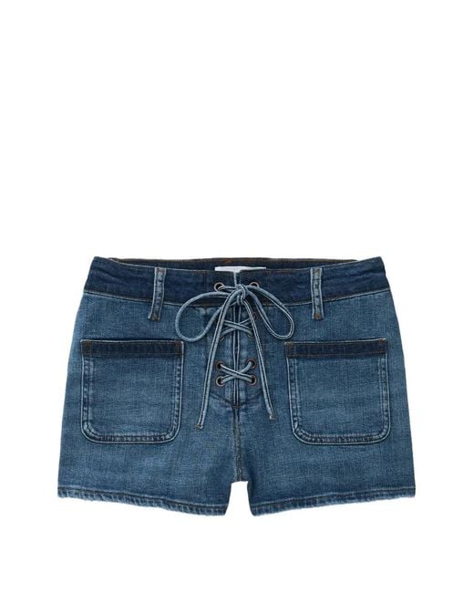 Ba&sh Blue Rio Denim Shorts