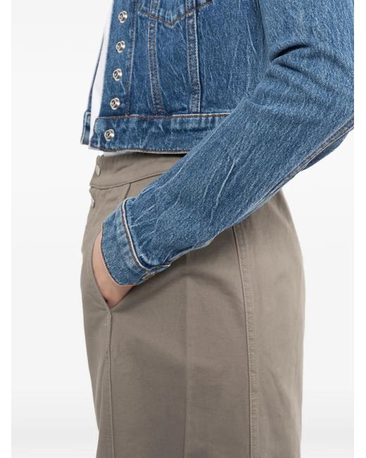 SPORT b. by agnès b. Gray Side-Slash Twill Skirt
