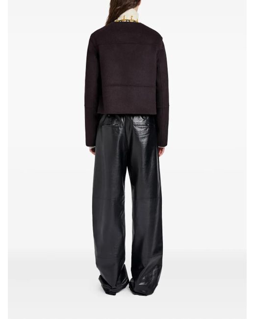 Proenza Schouler Black Courtney Double-Breasted Wool Jacket