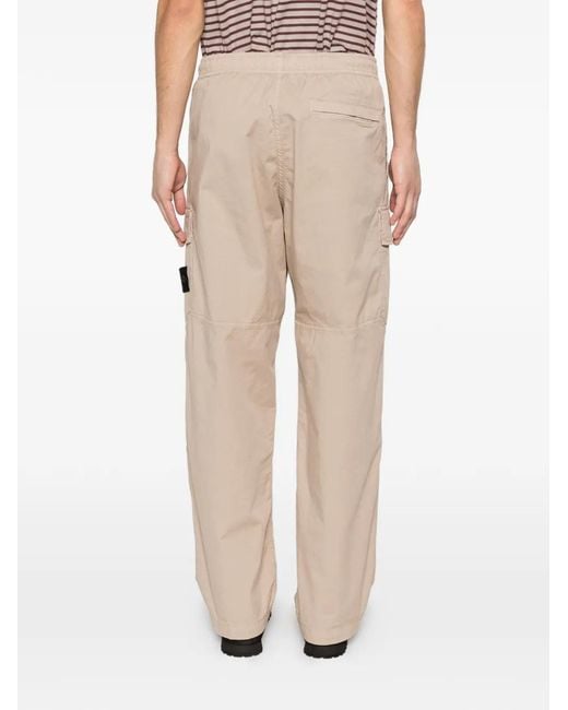 Stone Island White Trousers for men