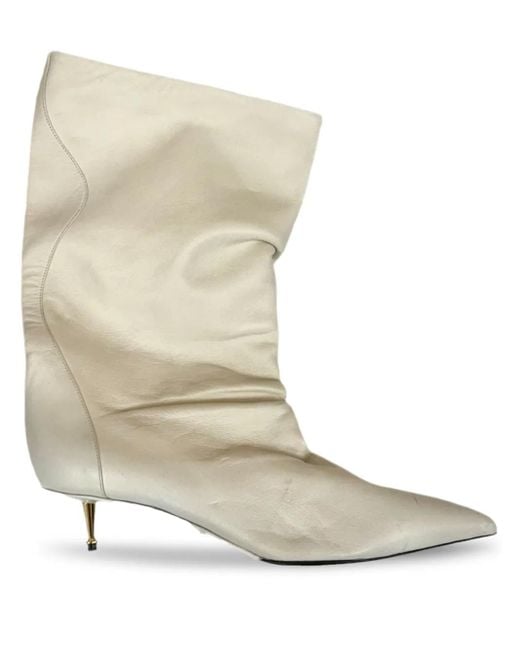 Tom Ford Natural Pointed-Heel Boots