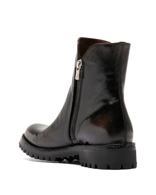 Officine Creative Black Loraine Leather Boots