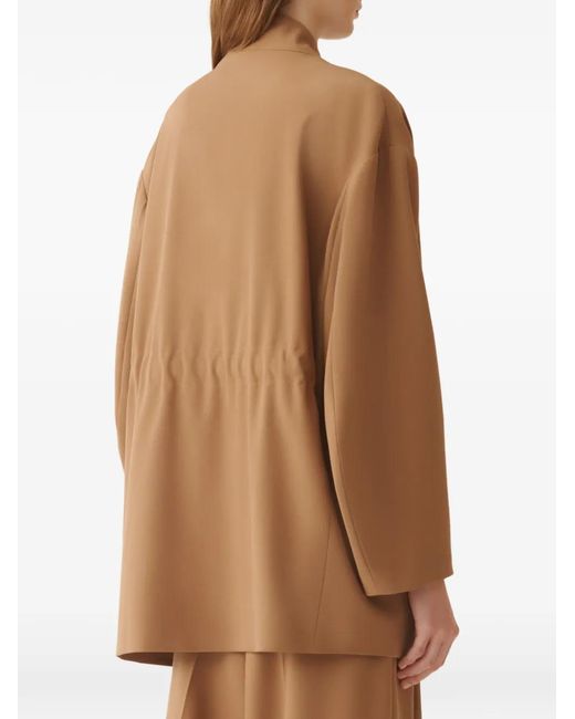Fabiana Filippi Brown Buttoned Blazer