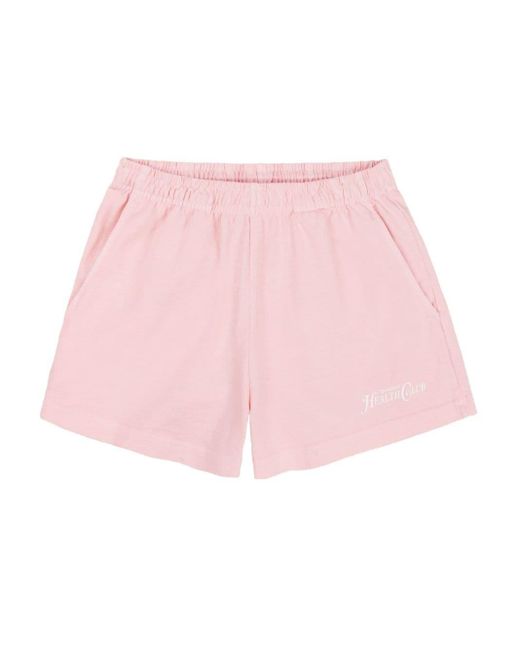 Sporty & Rich Pink Rizzoli Cotton Mini Shorts
