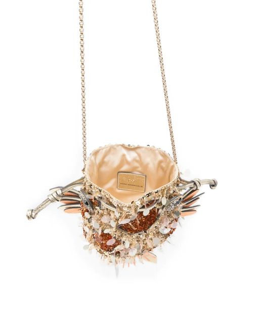 Anya Hindmarch White Koi-Fish Clutch Bag