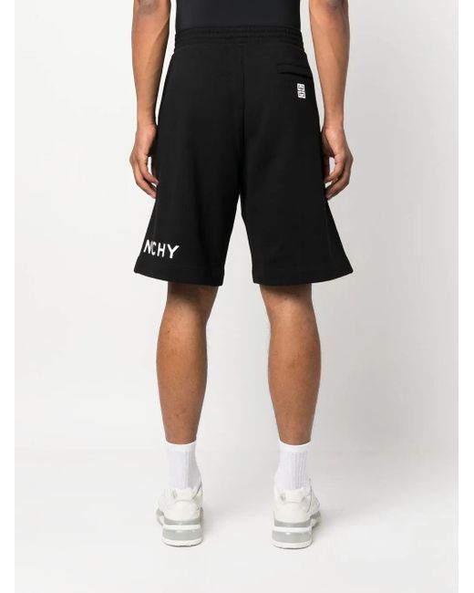 Givenchy Black Archetype Cotton Sweatshorts for men