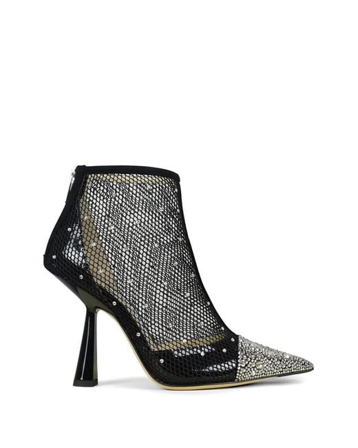 Jimmy Choo Black Kix Crystal-Embellished Ankle Boots