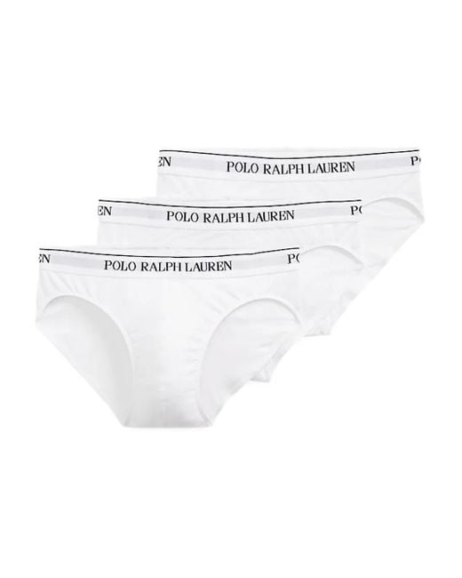 メンズ Polo Ralph Lauren ロゴウエスト ブリーフ セット White