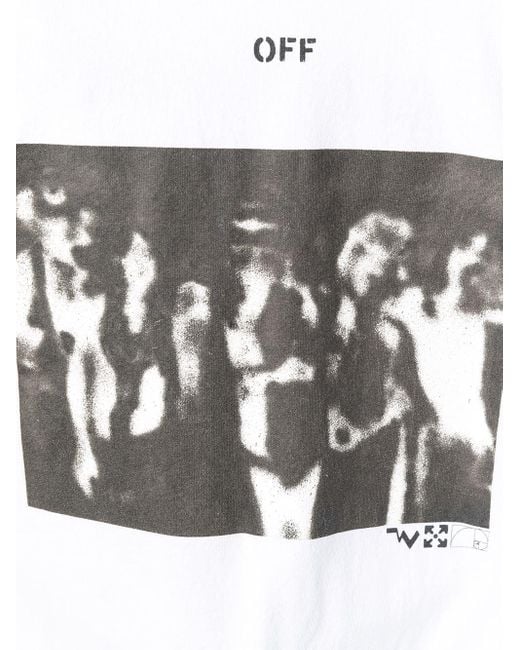 Off-White c/o Virgil Abloh Spray Painting T-shirt in White for Men