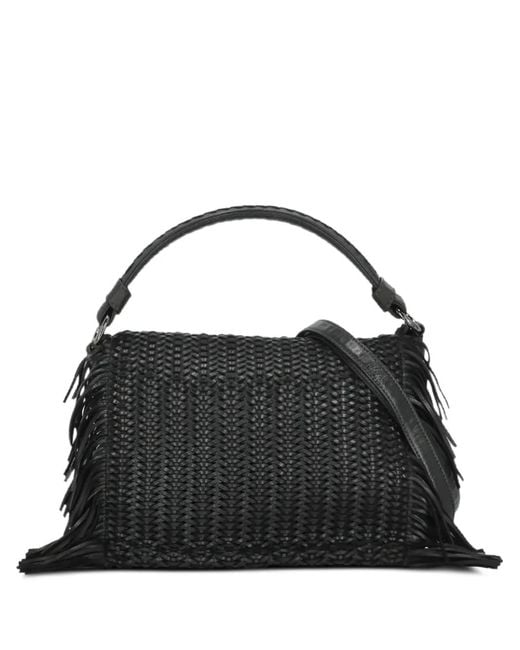 Reptile's House Black Vasia Braided Tote Bag