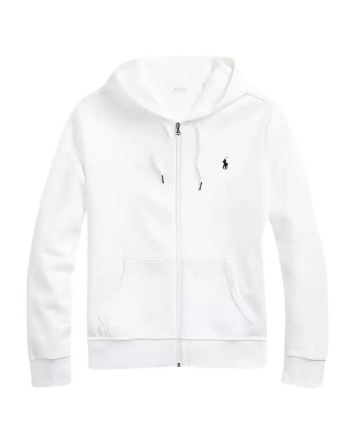 メンズ Ralph Lauren ジップアップ スウェットパーカー White