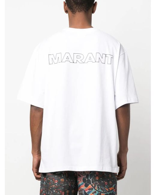 Isabel Marant White Logo T-shirt for men