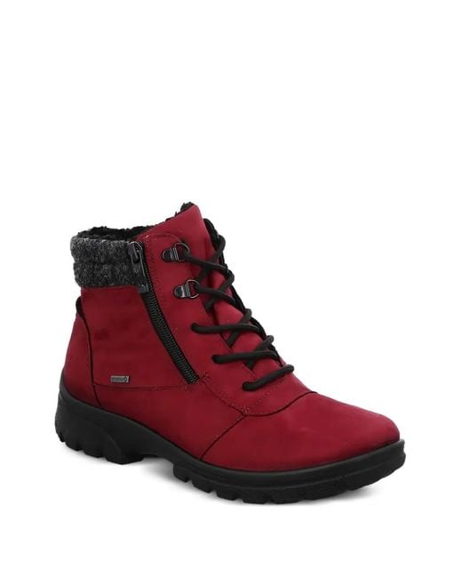Ara Red Saas Ankle Boots