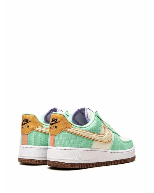 Nike Green Air Force 1 Low "Happy Pineapple" Sneakers