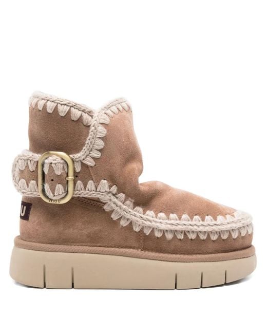 Mou Natural Bounce Stiefel mit Schnallenriemen