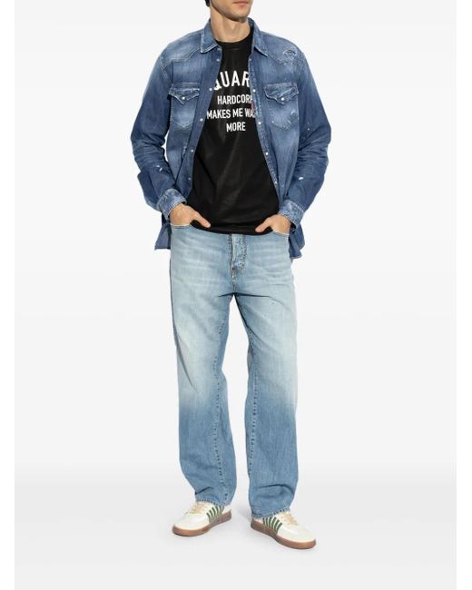 DSquared² Blue Denim Shirt for men