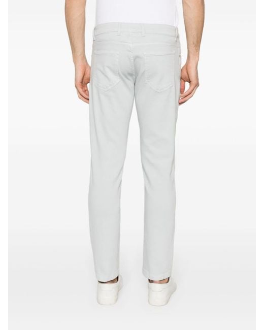 Eleventy White Tapered-leg Jeans for men