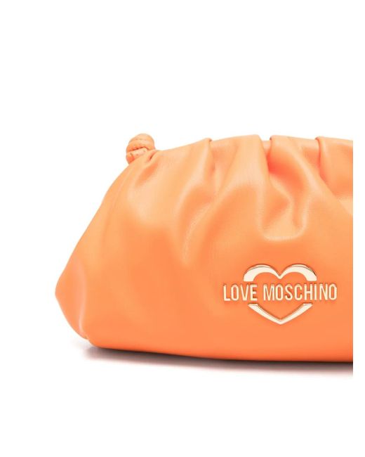 Love Moschino Orange Sac À Bandoulière À Logo