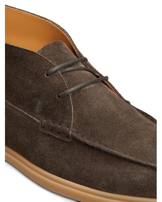 Tod's Brown Lace-Up Boots for men
