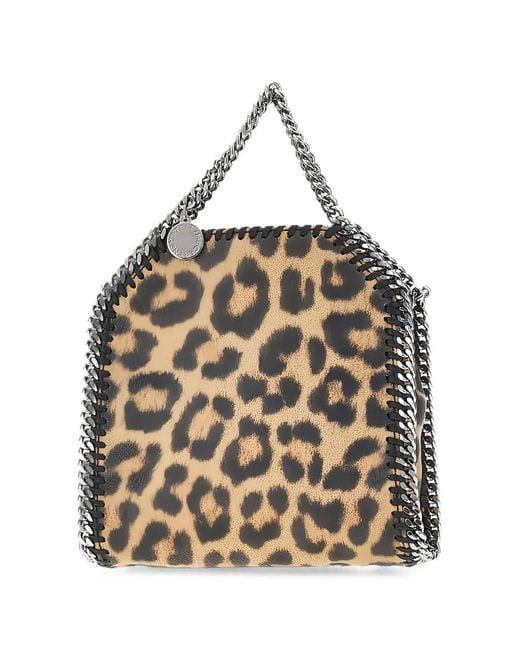 Stella McCartney Metallic Falabella Leopard-Print Tote Bag
