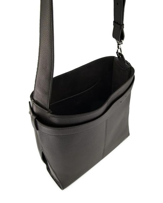 Givenchy Black Medium Belted Grained-Leather Shoulder Bag for men
