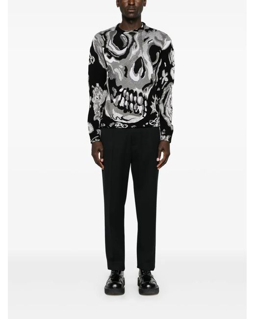 McQueen Black And Knitwear for men