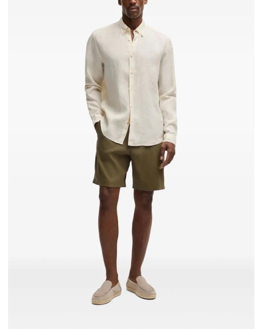 Boss Green Drawstring Bermuda Shorts for men