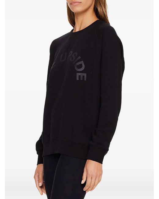 The Upside Black Sweatshirt mit Logo-Print