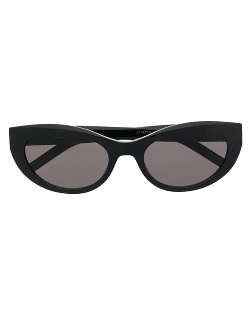 Saint Laurent Black Cat-Eye Tinted Sunglasses