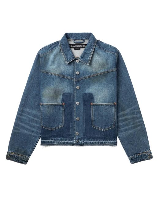 ANDERSSON BELL Blue Denim Shirt Jacket for men
