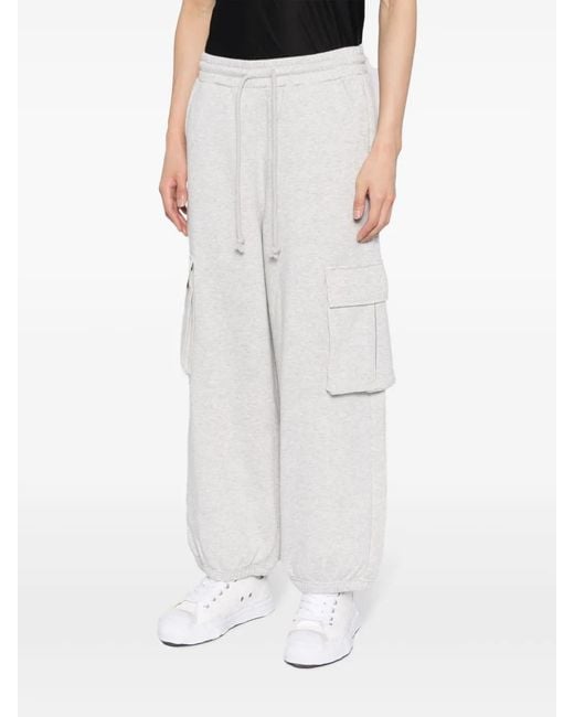 FIVE CM White Logo-Patch Cotton-Blend Track Pants for men
