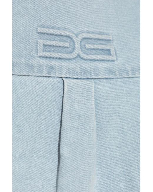 Gestuz Blue Washed Buttoned Shirt