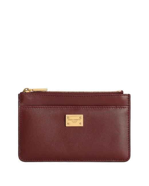 Dolce & Gabbana Purple Plongé Calfskin Card Holder