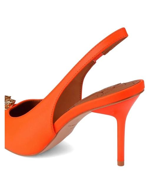 Kurt Geiger Red Large Eagle Slingback Embellished Pumps