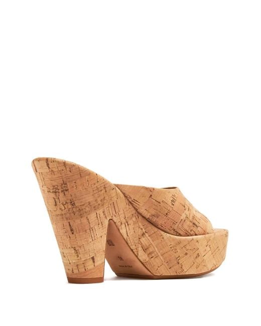 Givenchy Brown 95Mm Doll Cork Platform Sandals