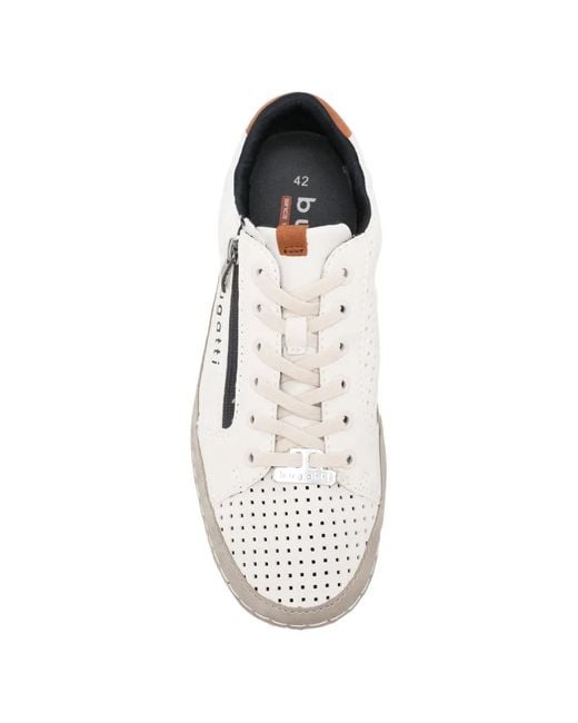 Bugatti Perforierte Sneakers in White für Herren