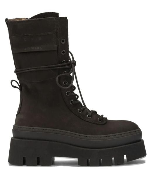 COPENHAGEN Black Ankle Boots
