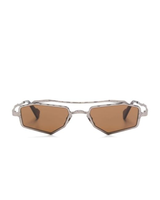 Kuboraum Natural Z23 Geometric-frame Sunglasses