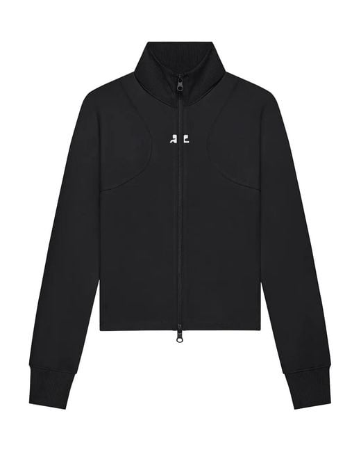 Courreges Black Scuba-Jersey Jacket