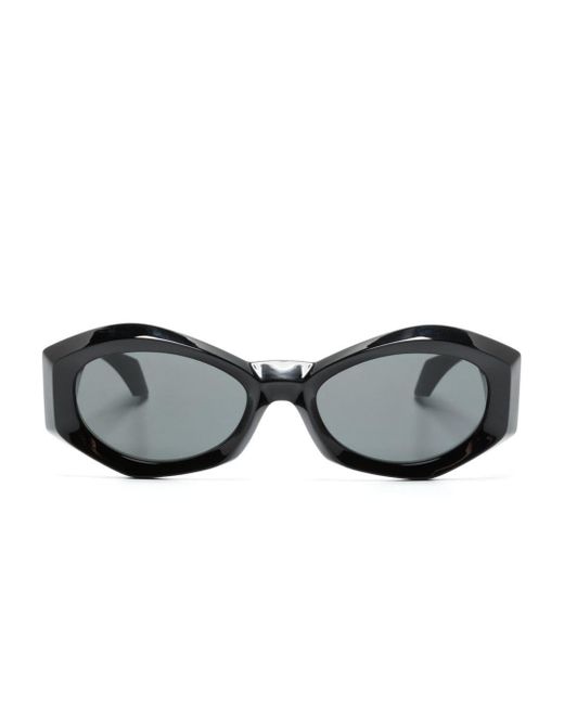 Versace Black Medusa Plaque Irregular-frame Sunglasses