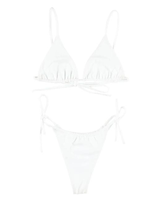 Swim By Di White Klassischer Triangel-Bikini