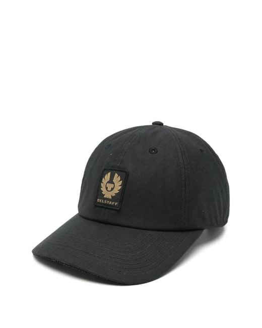 Belstaff Black Cotton Cap for men