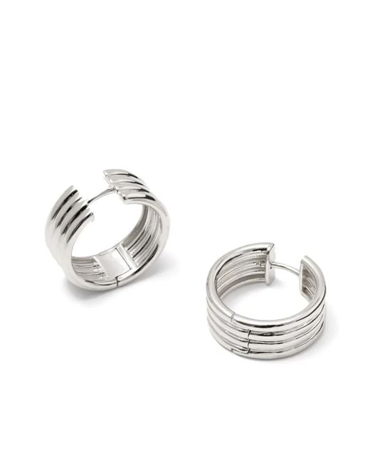 Otiumberg Metallic Stratis Hoop Earrings