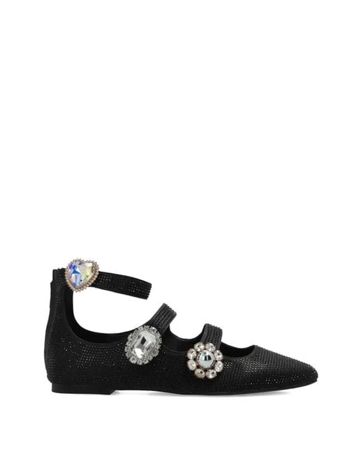 Kurt Geiger Black Gladiator Embellishment Pumps