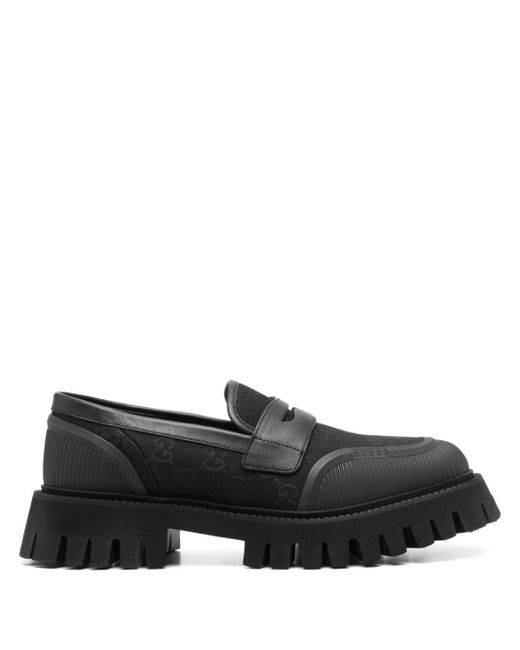 Gucci Black Mocassin Shoes for men