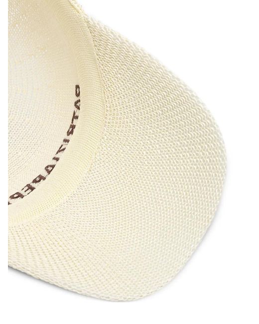 Patrizia Pepe Natural Logo-Embroidered Woven Baseball Cap