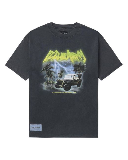 Izzue T-Shirt mit grafischem Print in Gray für Herren