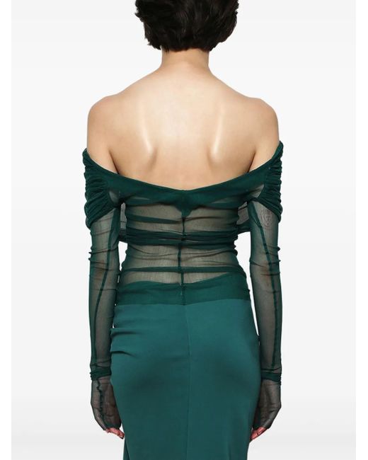 Christopher Esber Green Veiled Top